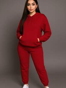 Women Two-Piece Outfits - Red - View 3