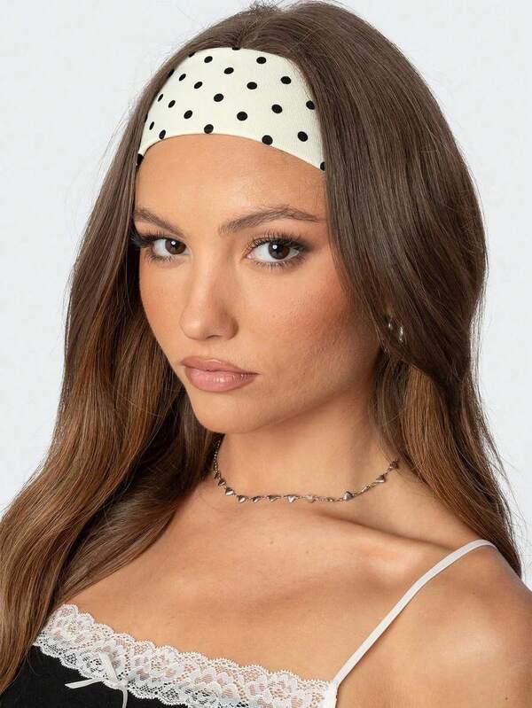 1 pezzo/3 pezzi/4 pezzi Fasce elastiche vintage con stampa a pois, fasce versatili alla moda per ragazze, adatte per la vita quotidiana, lo yoga, attività all'aperto, fasce con stampa paisley bohémien, fasce sportive larghe ed elastiche, morbide e confortevoli, adatte a donne e ragazze, accessori per capelli invernali per la corsa, eleganti fasce per capelli, bandane eleganti, sciarpe eleganti