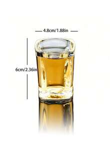 Personalized Wine Glasses, Customized Shot Glasses, Personalized Laser Engraved Glass Square Shot Glass, Customized 18th/21st Birthday Shot Glasses, Birthday Parties, Suitable For Bars, Clubs, Restaurants, Customized Personalized Brand Logos, Liquor And Summer And Winter Drinks Suitable For Bridesmaid, Bachelorette Party, Chic Design - Multicolor - View 8