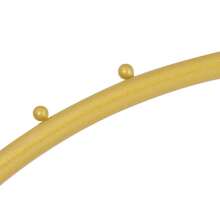 Futchoy Wall-Mounted Garment Rack, Hanging Clothes Rack, Metal Retail Display Rack - Gold - View 4