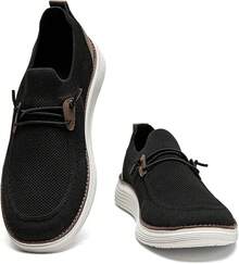 Mens Slip On Loafers Boat Shoes Non Slip Walking Shoes Running Shoes Fashion Sneakers For Men Comfort Lightweight Breathable Casual Office Shoes-20256688 - 黑色 - 查看 5