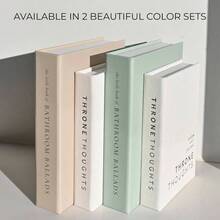 Beautiful Bathroom Decor Books U2013 Set Of 2 Modern Books Your Bath Shelf - Funny Restroom Decor And Accessories To Add Charm And Humor To Your Space