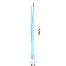 2-In-1 Multifunctional Design, High-Precision Stainless Steel Material, Double-Ended Fine-Tipped Tweezers With Silicone Grip For Precision Jewelry Crafting, Nail Art, False Lashes/Hair - Multicolor - View 10