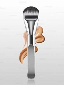 1 Stück Foundation Make-up Pinsel, Gesichtsmaske Pinsel, ultra-dünner Paddle Foundation Pinsel, runder Konturpinsel für das Gesicht, flacher Konturpinsel, Multifunktions