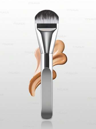 1pc Foundation Makeup Brushes,Face Mask Brush, Ultra-Thin Paddle Foundation Brush, Round Face Contour Brush, Flat Contour Brush, Multi-Purpose