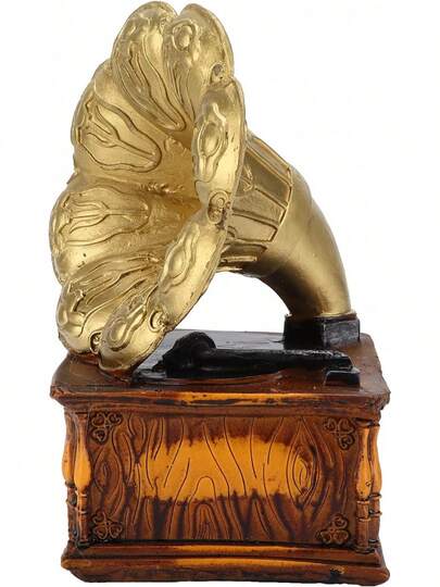 EBTOOLS Hucha, Retro Alcancía, Record Player Shape Piggy Bank, Forma de Tocadiscos Retro Europeo, Adornos de Fonógrafo Vintage para la Decoración de la Oficina en Casa