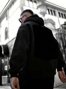 [Free Shipping]Men's Halloween Hoodie - Pumpkin Head Skeletons Graphic Pullover With Jack-O'-Lanterns, Rich Green Hooded Sweatshirt For Costume Parties & Casual Attire, Machine Washable Fall Winter Clothing, Ho,Fall Hoodies,Men's Fall Clothes,Street Wear,Halloween,Mens Hoodies,Y2k Clothes,Jesus Hoodie,Thanksgiving Day,Nightmare Before Christmas,Christmas,Street Fashion, Sporty Casual, All Season, Y2K Clothing, Christmas, Gift For Boyfriend,Printed & Shipped In USA - Black - View 2
