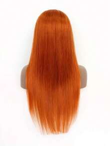 Eulisi Peruca Frontal de Renda 13X4 Reta de Cabelo Humano, Densidade de 150, Renda Transparente para Mulheres, Pré-Arrancada com Cabelo de Bebê, Cor Natural, Peruca Curta 8-14 polegadas, Cor Marrom 4#, Cor 613#, Cor Vermelho, Cor Borgonha Ombré, Loiro Mel P10/613#, P18/613#, Laranja - Preto - Visão 33