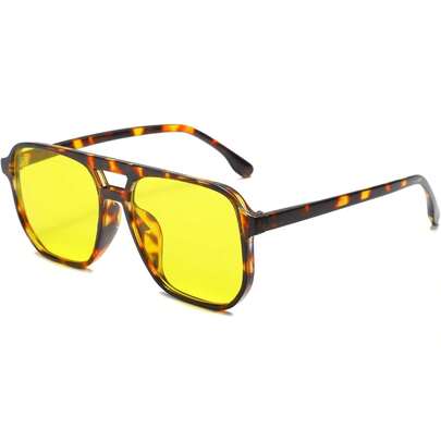 Gafas de sol retro de piloto Long Keeper, gafas de sol cuadradas, gafas de piloto para hombres y mujeres, gafas cuadradas clásicas de los años 70, gafas retro con forma de piloto y protección UV400