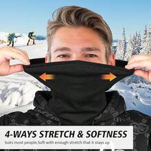 Warm Cycling Face Mask, Winter Neck Warmer, Ski Neck Warmer, Multi-Functional Cycling Scarf Cover, Velvet Magic Headband, Outdoor Towel, Winter Warm Men's And Women's Velvet Magic Headband And Scarf Cover, Cycling Face Mask, Outdoor Fleece Magic Towel, Fleece Neck Warmer - Windproof Winter Neck Warmer,