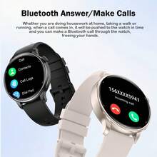 Smart Watch (Answer/Make Calls)SMS Reminder, Smart Watche With 1.32" AMOLED HD Full Screenhigh For Women Men, Women's Elegant Round Watch Built-In GPS, Fitness Tracker 50+ Sports Modes/Heart Rate/SpO2/Sleep Monitor/Women's Health/Step Counter/Compass/Custom Watch Face, IP68 Waterproof, Fashion Women Smartwatch For Android IOS Gifts For Women