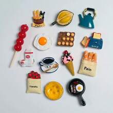 1pc/5pcs/7pcs/9pcs/11pcs/12pcs Food Fridge Magnets, Cute Decorative Magnets, Strong Resin Magnets For Kitchen, Home, Office - Multicolor - View 4