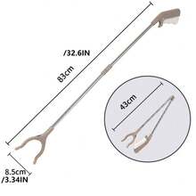 不锈钢抓取工具 - 83/100cm 可伸缩垃圾夹，配有舒适握柄，适合孕妇、户外垃圾收集、卫生用途 重型不锈钢握柄工具 - 超长（83/100cm）配备符合人体工程学的手柄，适合孕妇、清洁工、园艺 - 适合家庭、医院、户外清洁 - 耐用轻巧的设计 - 彩色 - 查看 7