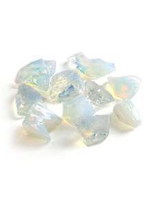 10Pcs/Set Raw Opalite Rocks Rough Opal Crystal Stone For Collection, Jewelry Making, Chakra Healing, Crafts & DIY Stones - As Picture - View 4