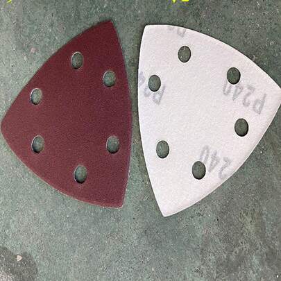 Carta vetrata triangolare spazzolata 6 fori 90*90*90mm