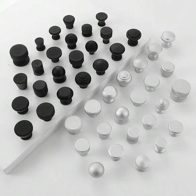 1pc Aluminum Alloy Drawer Pull Handle, Knob And Grip, High Quality Furniture Kitchen Cabinet Handle, Wardrobe Handle, Dresser, Bathroom, Desk Drawer Cabinet Door Pull