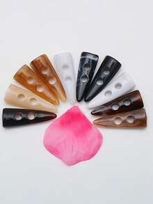 6 件时尚树脂纽扣，百搭装饰纽扣，适用于女士旗袍、外套、夹克