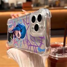 Funda de Teléfono Cool Jinx Graffiti para iPhone 16 15 14 13 12 11 Pro Max X XR XSMAX 8 7 Plus, a prueba de golpes, transparente y suave - Mezcla de colores - Ver 6