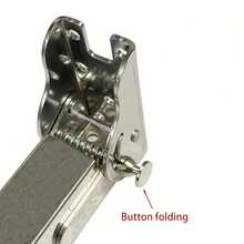 Edelstahl verstellbare klappbare Beine, Tischstützen, platzsparend, höhenverstellbare teleskopische Tisch-/Barfüße, geeignet für Wohnmobile und Reisen, ohne Montage erforderlich