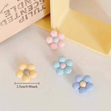 4/8 szt. uroczych zawieszek do butów w kształcie kwiatów, z wisiorkiem w kształcie drewnianych chodaków, ozdoby do butów z żywicy, odpinane akcesoria do butów ogrodowych, dla kobiet