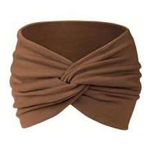 Bohemian Sports Headband, Ladies Wide Yoga Elastic Headband, Running Band, Sports Hair Accessories Headgear - 粉色 - 查看 10
