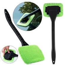 3pcs Glass Cleaner Handle Car Windshield Brush Auto Windscreen Car Brush Tools - Green - View 2