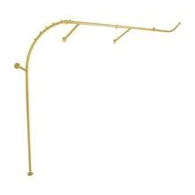 Futchoy Wall-Mounted Garment Rack, Hanging Clothes Rack, Metal Retail Display Rack - Gold - View 6