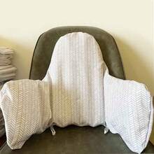 1 件婴儿座椅高脚椅垫宝宝餐椅沙发椅双面印花座椅套高脚椅充气靠背垫，内置充气垫，宝宝坐着更舒适