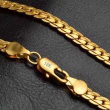 1 pieza Collar de cadena cubana de 6 mm chapado en oro de 18 quilates sobre plata de ley 925, de 16/18/20/22/24/26/30 pulgadas, adecuado para hombres y mujeres, joyería de moda para boda, compromiso, regalo del Día de San Valentín, uso elegante diario
