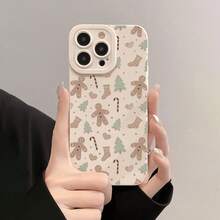 Funda de Teléfono con Patrón Navideño y Ojos de Ángel Escarchados para iPhone 17 aire/16/15/14/13/12/11. Profesional máximo 14/15 más dieciséis E 12/13MINI, X/XR/XSMax, compatible con Samsung Galaxy UN 03/A03core/A04/A04E/A05/A05s/A06/A12/A13/A15/A16/A21s/A24/A25/A32/A34/A35/A54/A55/A81,S10E/S20/S21/S22/S23/S24 FE/Plus/Ultra, F15, M35/M55 Funda para teléfono móvil para Note10/Note10Plus/Note20/Note20Ultra, carcasa suave de TPU, adecuada tanto para hombres como para mujeres, simple y elegante, protección anti-caída. - Blanco antiguo - Ver 5