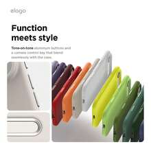 Elago High Quality Magnetic Liquid Silicone Case For IPhone Air, Compatible With MagSafe, Liquid Silicone Material, Protective Cover, Shockproof, Slim Phone, Fashion, Velvet - For Men, For Women, Luxury, Fashion, Minimalist - 結石 - 查看 4