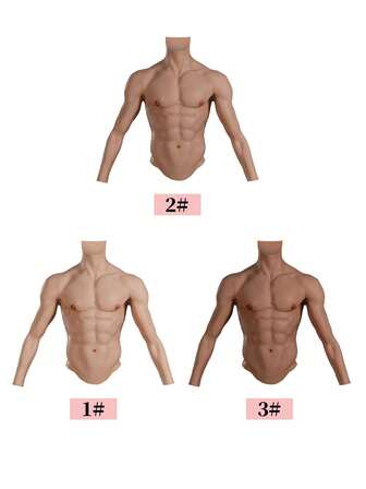 Upgraded Natural Connect Arms Silicone Fake Muscle Suit Cosplay Realistic Texture Crossdresser Distinct Abdominal Muscles, Simulated Blood Vessels Veins Realistic Skin Texture Breathable Comfortable Invisible To Wear Natural Shaping Muscle Coat Wear-Resistant, Durable, Easy To Care, Sexy Prop For Halloween, Costumes Props, Cosplay, Parties, Surprise & Birthday Gifts