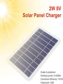 Type-C太阳能充电器套装 - 便携式柔性迷你面板，轻巧可折叠，高效转换，快速充电，适用于手机、移动电源和车载设备，是露营、徒步旅行和户外紧急情况的必备品。