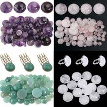 10pcs/Pack Crystal Round Cabochon Stones 4-16mm Pendant Necklace Making Jewelry DIY Accessories - Crystal Interface - View 3
