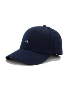 1 pièce Casquette de baseball minimaliste unisexe à imprimé vague, chapeau respirant pour le cyclisme et la randonnée en extérieur, bandeau réglable avec protection solaire, streetwear casual, convient pour le printemps, l'été, l'automne et l'hiver
