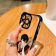 Cartoon Cool A-Avatars Phone Compatible With 16, 15, 14, 13, 12, 11 Pro, X, XR, XS, 8, Plus, Featuring A Transparent Soft Back Drop.Christmasfall Phone Casephone 17halloween Accessories - Trộn màu - Xem 3