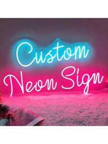 Custom Led Neon Sign Room Decor,Personalized Wedding Neon Sign Valentine's Day Gift ,Festival Neon Sign Home Decoration Wedding Backdrop USB Power. - Multicolor - View 2