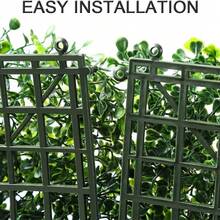 Artificial Grass Wall, Green Faux Leaves Panel Wall Decoration, Faux Ivy Vines, Suitable For Garden, Courtyard, Simple Artificial Leaf Home Decor