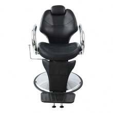 Barber Chair Hairdressing Chair - Black - View 5