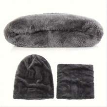 Men's 4-Piece Winter Set - Includes Hat, Gloves, Scarf, Socks And Other Cold-Weather Gear; Lightweight And Warm, Suitable For Outdoor Activities, Skiing And Snowboarding; Made Of Soft Wool And Warm Materials; Ideal Gift For Men (Style, Black). Cold Resistance Temperature: -10°C / 50°C. Recommended Hand Wash Or Dry Clean; Fashionable And Practical, Suitable For Daily Wear And Gifting. Halloween Winter Warm Set - Multicolor - View 5