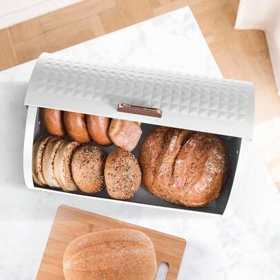 Bread Bins For Kitchen, Bread Box With Lid, Kitchen Storage Bin, Bread Container,  (L X W X H) 39 X 25 X 19 Cm