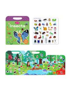 Jelly Stickers DIY Stickers Reusable Quiet Book Children's Stickers Sticker Art Early Education Puzzle Toys - Multicolor - View 17