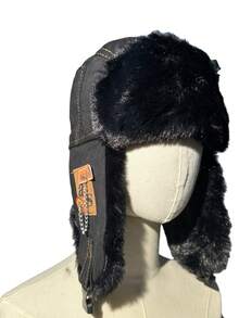 Unisex Ear Warmer Hat, 4 Colors Available - Vintage Style Thick Winter Warm Windproof Knitted Cap, Outdoor Flight Mountain Hat Essential, Cozy Couple Gift, Suitable For Comfortable Winter Outfit Winter Warm