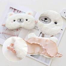 Ayygiftideas Paquete de 2áscaras de Dormir de Animales de Dibujos Animados, Suaves y de Felpa, Antifaces para Mujeres y Niñas, para Viajes, Siestas y Dormir (2-Pack Koala Bear) - 1 - Ver 2