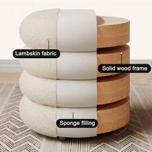 Lightweight Luxury Vanity Stool, Makeup Dressing Table Chair, Footrest Pouf, Living Room Sofa Bench, Shoe Changing Stool