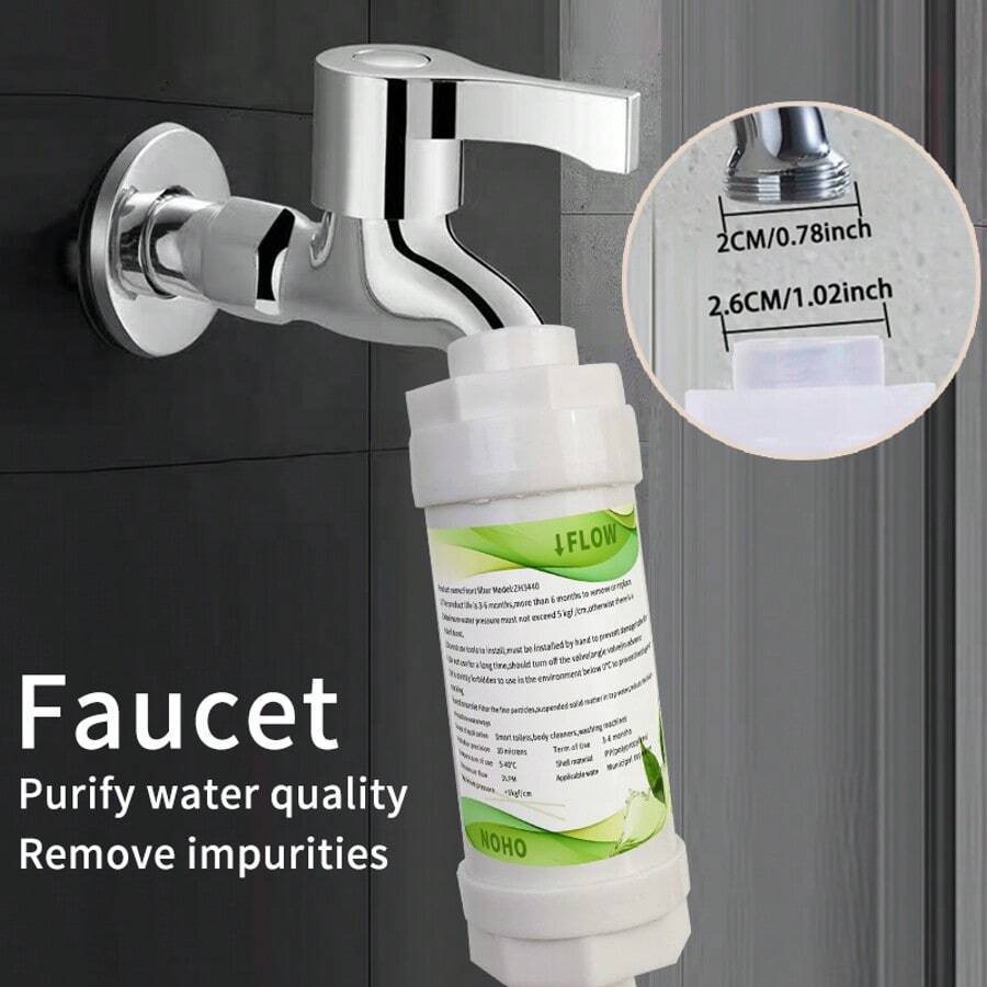 1 pieza Filtro de grifo de cocina blanco, elimina metales pesados e impurezas