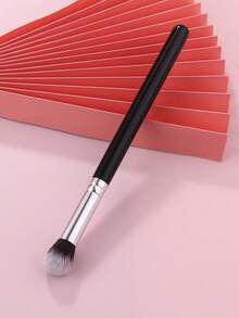 Pincel de Maquiagem Profissional para Olhos, Cerdas de Náilon Macias, Pincéis Multifuncionais para Mistura e Coloração, Pincel de Palma Portátil para Todos os Tipos de Pele, Cabo de Plástico ABS