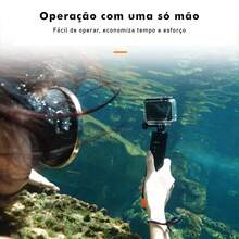 Bastão Selfie Vedo Mergulho De Bluetooth Gopro Para Hero 15m - Preto - Visão 4