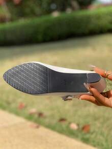 Mary Jane Damen Keilabsatz mit dicker Sohle, Einzelschnalle, offene Zehenpartie, Hochferse Schuhe, Neu für Frühling 2025, vielseitiger französischer Stil Plateau