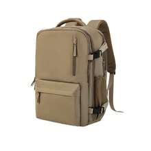 Airline Approved Expandable Waterproof Multifunctional Travel Backpack W02 - 咖啡棕 - 查看 1